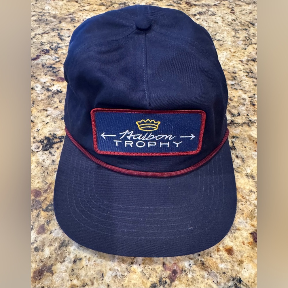 Malbon Golf navy hat. Never worn